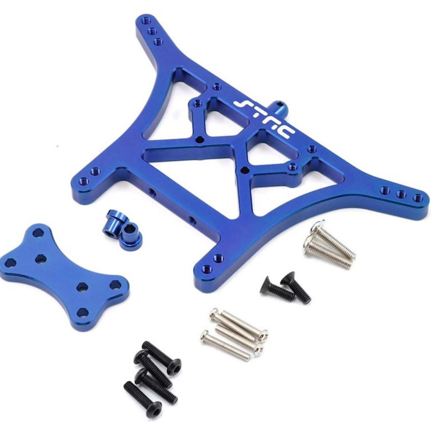 #ST3638B ST Racing Concepts 6mm Heavy Duty Rear Shock Tower (Blue)