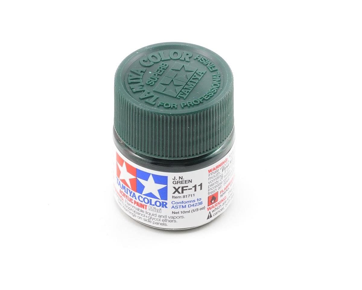 #81711 Tamiya XF-11 J.N. Flat Green Acrylic Paint (10ml)