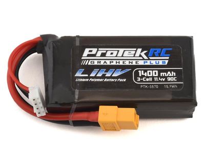 #PTK-5570 ProTek RC 3S 90C Si-Graphene + HV LiPo Battery w/XT60 Connector (11.4V/1400mAh)