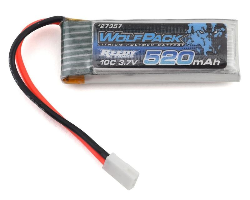 Reedy WolfPack 1S LiPo 10C Battery Pack w/Micro Connector (3.7V/520mAh) #27357