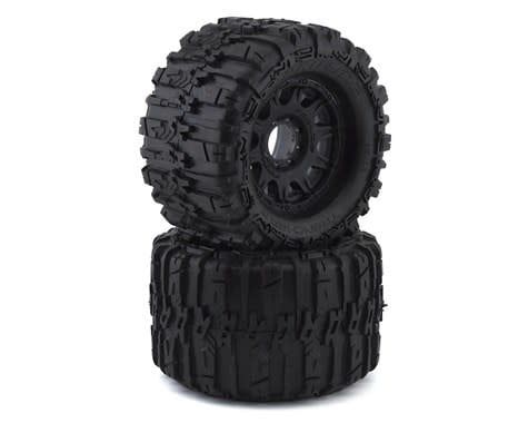 #10155-10  Pro-Line Trencher HP Belted 3.8" Pre-Mounted Truck Tires (2) (Black) (M2) w/Raid Wheels