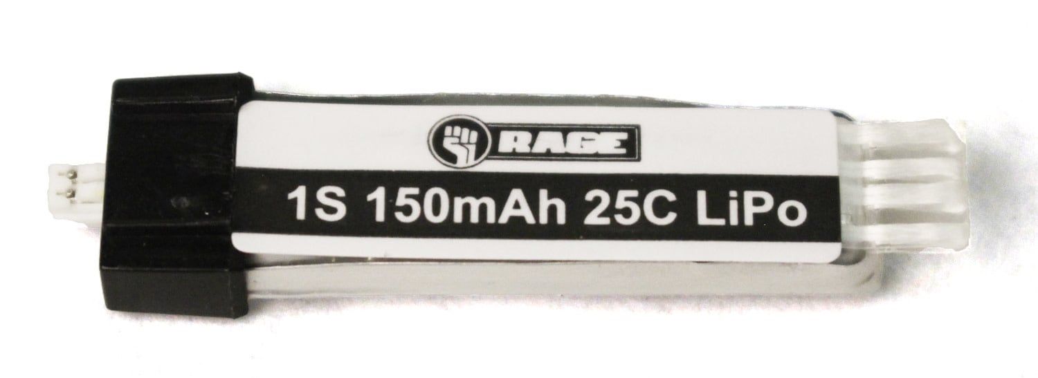 Rage RC 150mAh 1S 3.7V 15C LiPo Battery, Ultra-Micro Connector: Spirit of St. Louis, Vintage Stick #RGRA1124