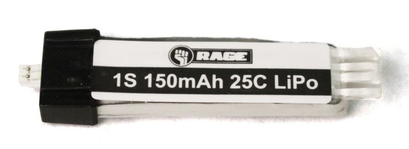 Rage RC 150mAh 1S 3.7V 15C LiPo Battery, Ultra-Micro Connector: Spirit of St. Louis, Vintage Stick #RGRA1124