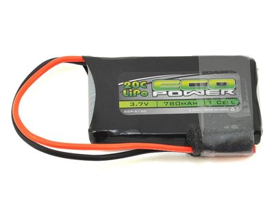 EcoPower "Electron" 1S LiPo 20C Battery (3.7V/780mAh) w/JST Connector #ECP-5120