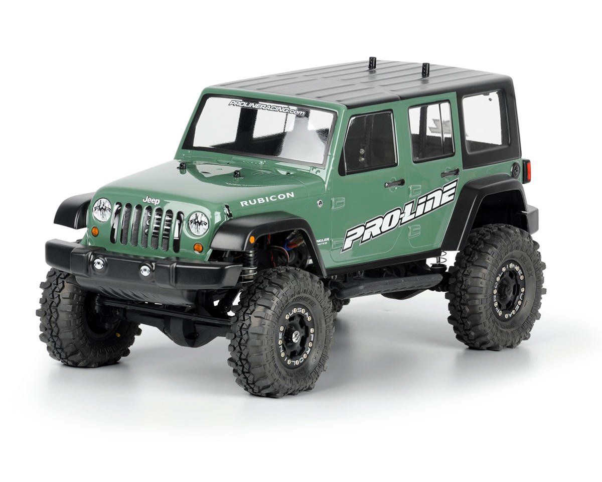 Pro-Line SCX10 Jeep Wrangler Unlimited Rubicon 12.3" Crawler Body (Clear) #3336-00
