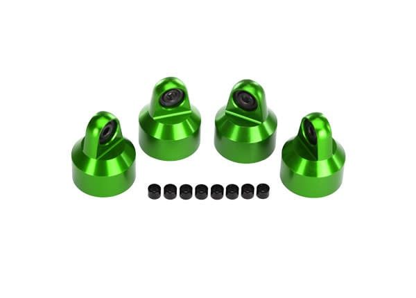 #7764G Traxxas X-Maxx/XRT Aluminum GTX Shock Caps (Green) (4)