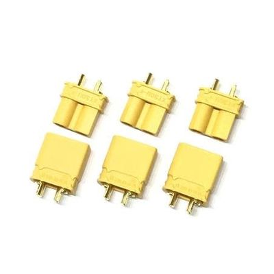 #MCL4129 Maclan Racing - XT30U connectors 3 Female + 3 Male