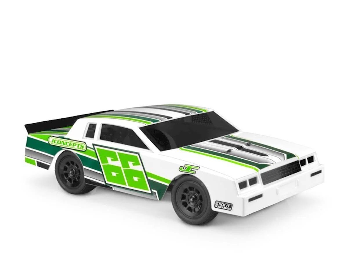 #0422L JConcepts 1987 Chevy Monte Carlo Lightweight Street Stock Dirt Oval Body (Clear)