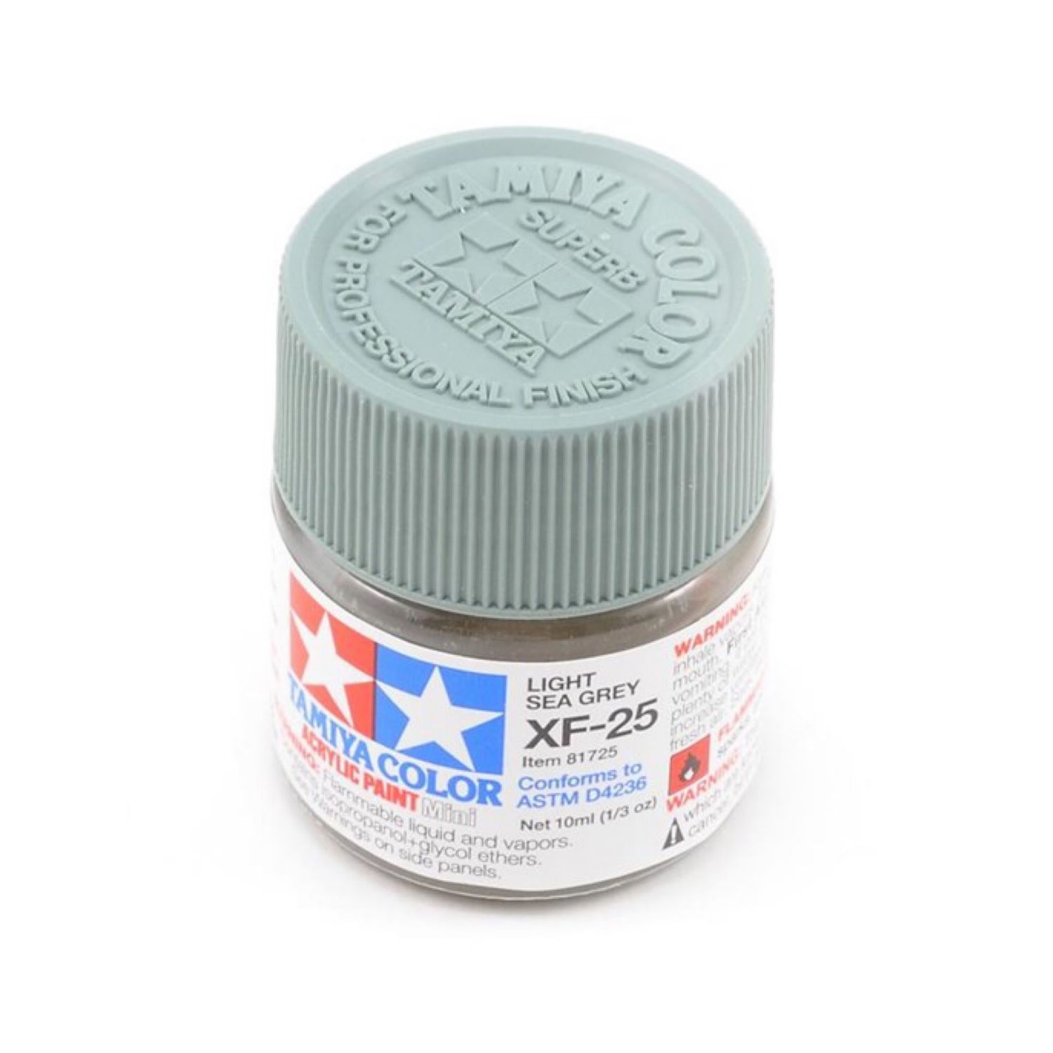 #81725 Tamiya Acrylic Mini XF-25 Flat Light Sea Gray Paint (10ml)