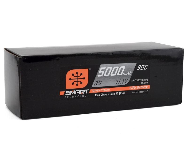 #SPMX50003S30H5 Spektrum RC 3S Smart LiPo Hard Case Battery Pack w/IC5 Connector (11.1V/5000mAh)