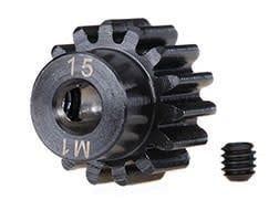 Traxxas Machined Steel Mod 1.0 Pinion Gear w/5mm Bore (15T) #6487R