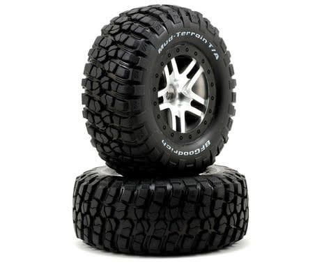 Traxxas BFGoodrich Mud TA Front Tire (2) (Satin Chrome) (Standard) w/Split-Spoke Front Wheel #5877