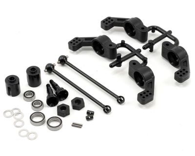 #TKR6852X Tekno RC M6 Driveshaft &amp; Hub Carrier Set (Rear, 6mm) (Slash)