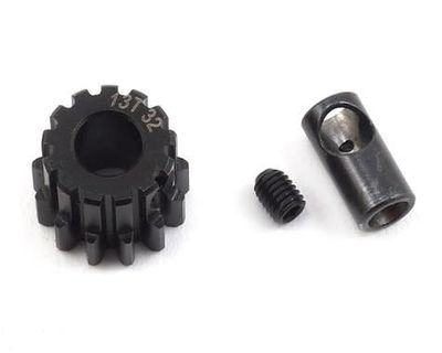 #PTK-8056 ProTek RC Steel 32P Pinion Gear w/3.17mm Reducer Sleeve (Mod .8) (5mm Bore) (13T)