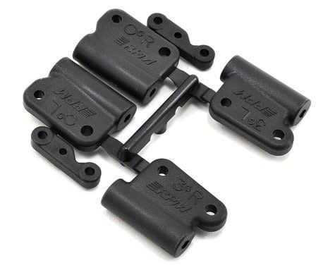 RPM 0° &amp; 3° Hybrid Gearbox Rear Mount Set (Black) #73642