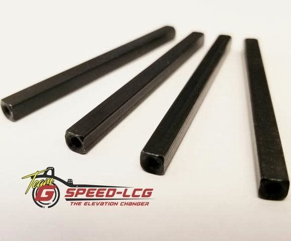 GSPEED Chassis Square Spacers #SQSP-BLK