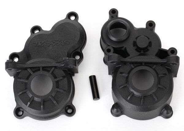 Traxxas E-Revo VXL 2.0 Transmission Gearbox Halves w/Idler Gear Shaft #8691