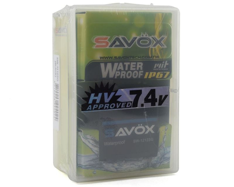#SW-1212SG  Savox Black Edition Waterproof Aluminum Case Steel Gear Digital Servo (High Voltage)
