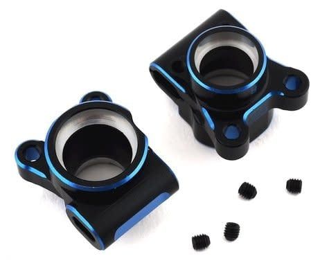 Exotek RC10B6.2 Aluminum Rear Hub Set (2) (Black/Blue) #1959
