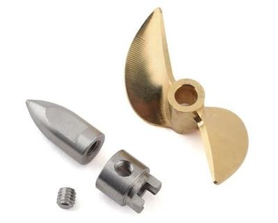#SPN1000E Hot Racing Brass Prop Set w/Bullet Nut/Drive Dog M41