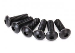 #2617 Traxxas 2.5x8mm Button Head Hex Plastic Screws (6)