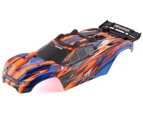 Traxxas Rustler 4X4 VXL Pre-Painted Body w/Clipless Mounting (Orange) #6717T