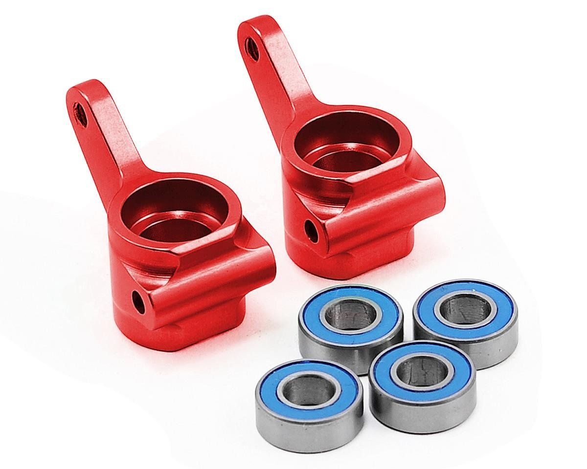 #3636X Traxxas Aluminum Steering Blocks w/Ball Bearings (Red) (2)