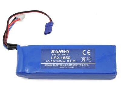 Sanwa/Airtronics LF2-1850 2S LiFe Transmitter Battery (6.6V/1850mAh) (MT4, M12) #107A10951A