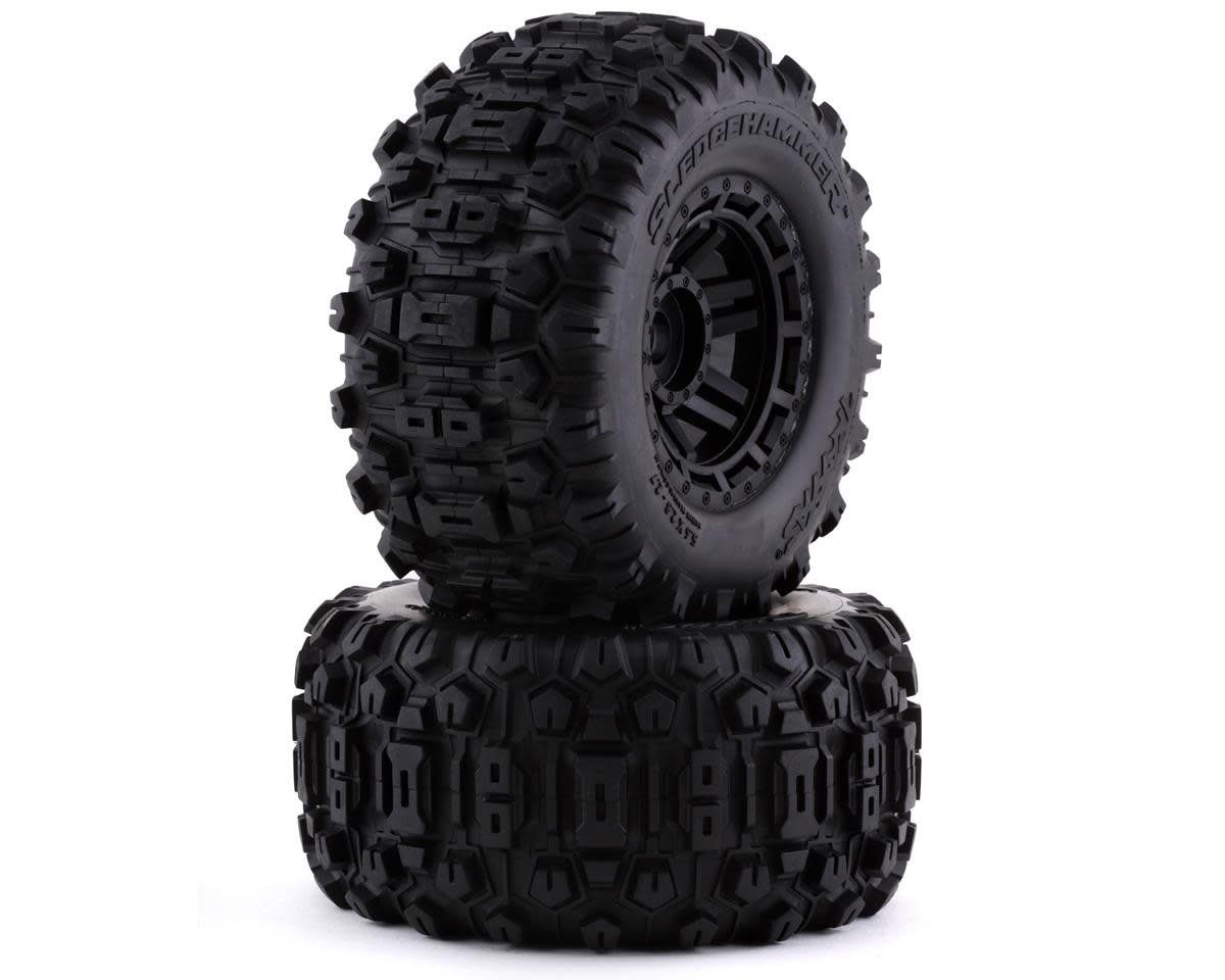 #8973  Traxxas Maxx Pre-Mounted Sledgehammer Tires w/2.8" Wheels (Black) (2) (17mm Hex)