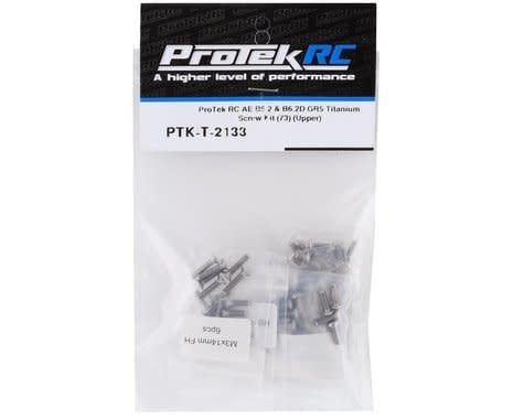 #PTK-T-2133 ProTek RC AE B6.2/B6.2D "Grade 5" Titanium Screw Kit (73) (Upper)