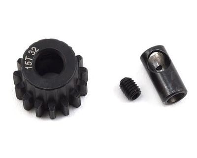#PTK-8058 ProTek RC Steel 32P Pinion Gear w/3.17mm Reducer Sleeve (Mod .8) (5mm Bore) (15T)