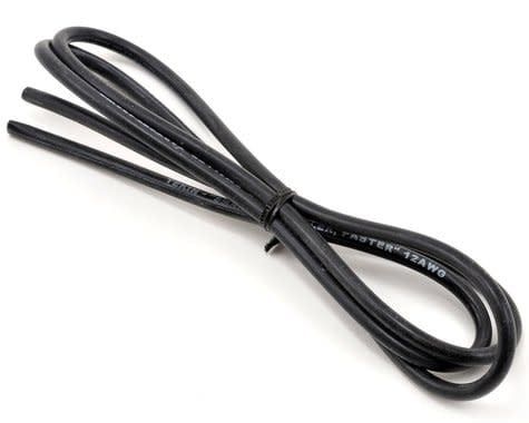 Tekin 12awg Silicon Power Wire (Black) (3')