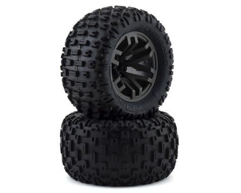 Arrma BLX 4x4 Dboots 'Fortress MT' 1/8 Pre-mounted Tire Set (Gun Metal) (2) #ARA550086