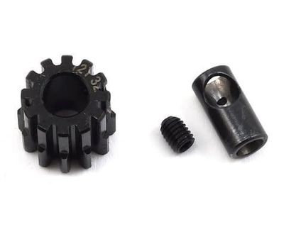 #PTK-8055 ProTek RC Steel 32P Pinion Gear w/3.17mm Reducer Sleeve (Mod .8) (5mm Bore) (12T)