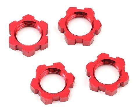 #7758R Traxxas Sledge/X-Maxx/E-Revo VXL 17mm Splined Wheel Nut (Red) (4)