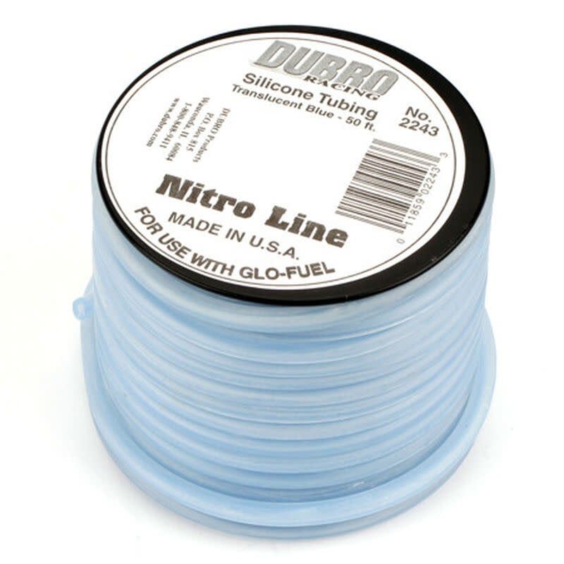 Dubro Silicone 50' Fuel Tubing, Blue #2243