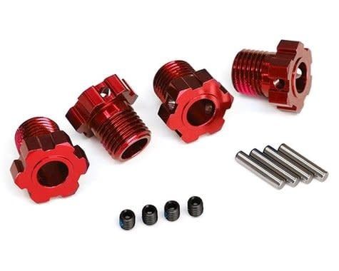 #8654R Traxxas 17mm Splined Wheel Hub Hex (Red) (4)