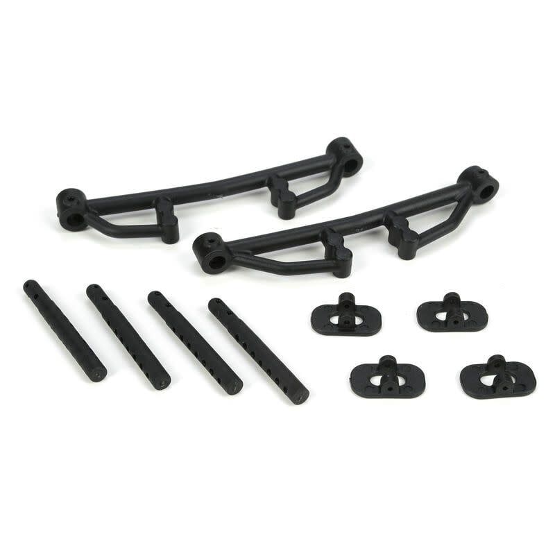 #LOSB2414 Losi Front/Rear Body Mount Set w/Post (TEN-SCTE)