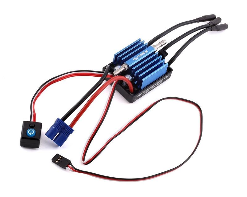 #DYNM3865  Dynamite 60A Brushless 2-3S Marine ESC