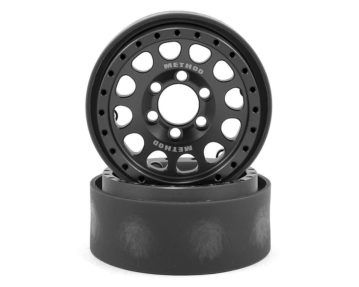 #VPS07912 Vanquish Products Method 105 1.9" Beadlock Crawler Wheels (Grey/Black) (2)