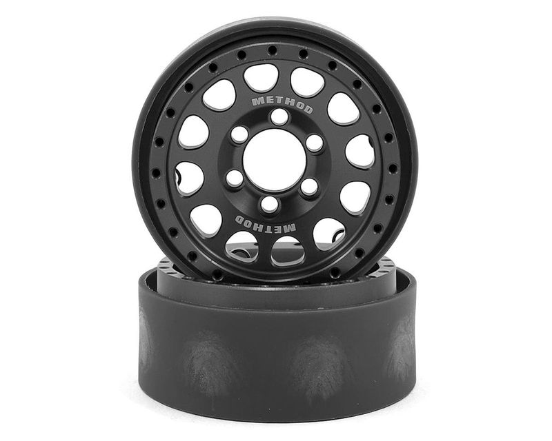 #VPS07912 Vanquish Products Method 105 1.9" Beadlock Crawler Wheels (Grey/Black) (2)