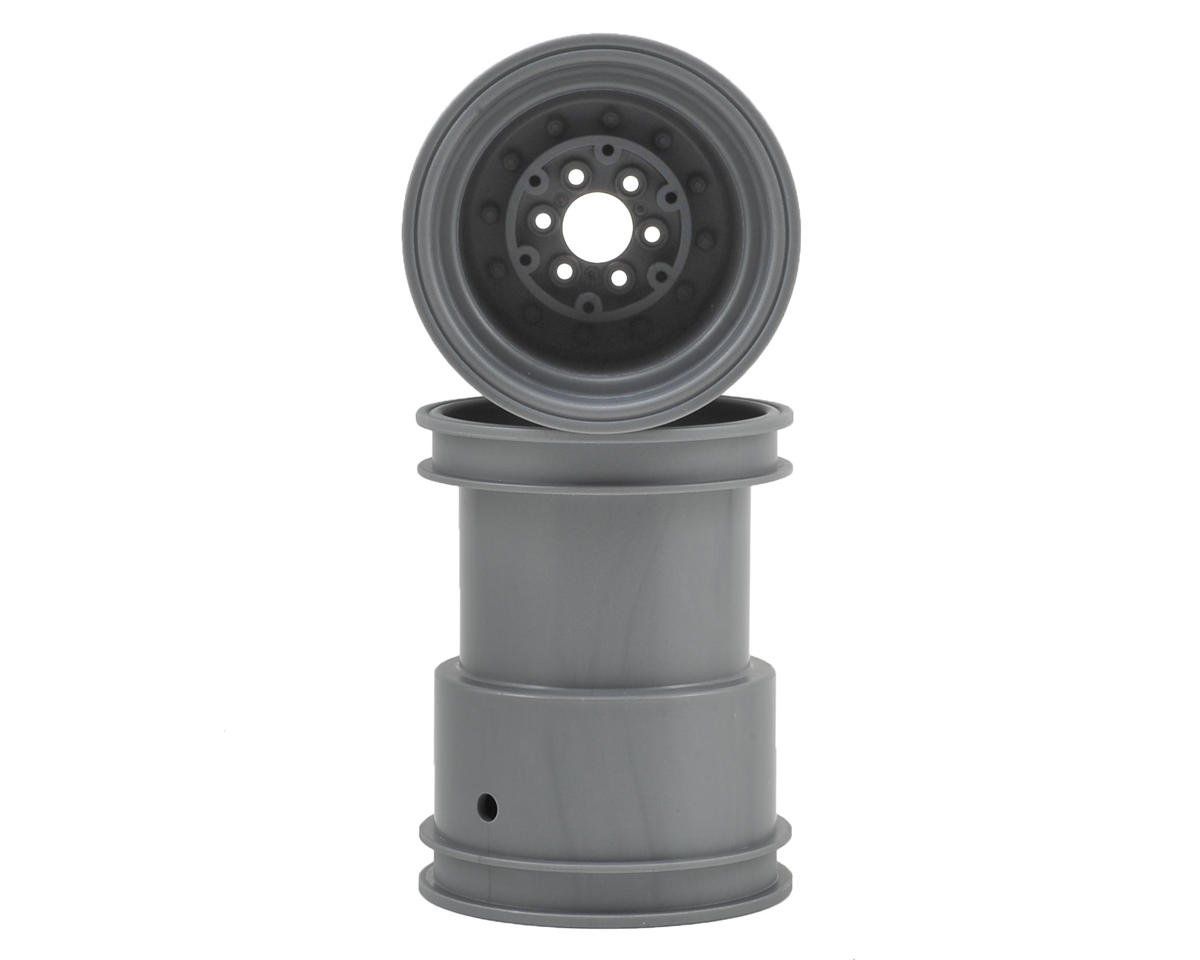 #3377S JConcepts Tribute 2.6x3.6" Monster Truck Wheel (Silver) (2)