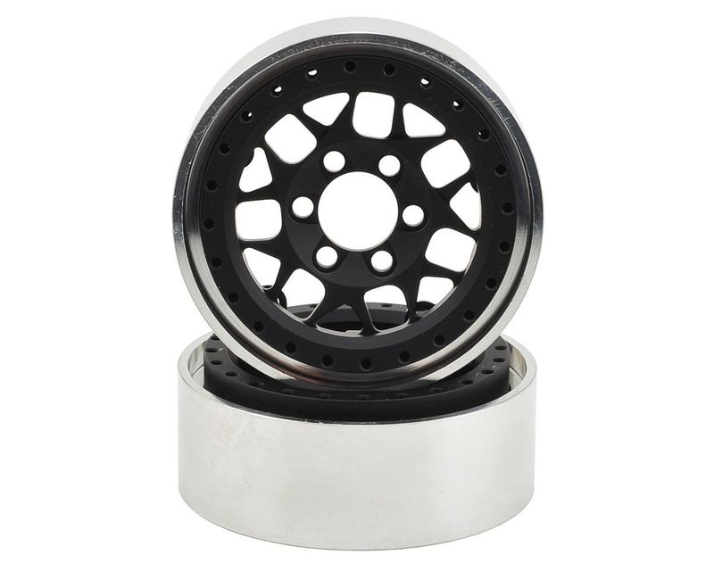 #VPS07710 Vanquish Products KMC XD127 Bully 1.9" Beadlock Crawler Wheels (Black) (2)