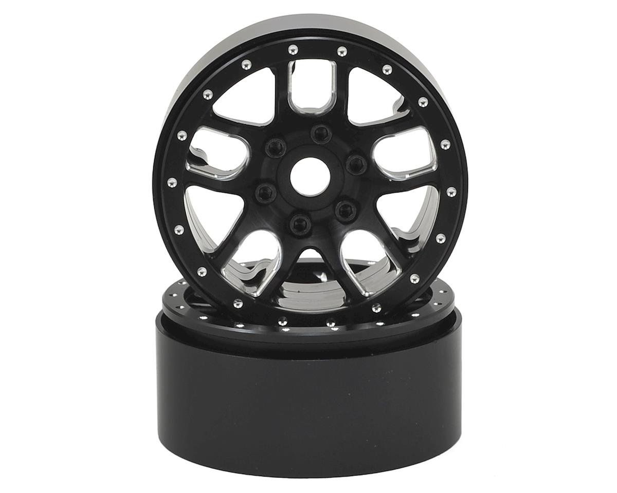 #SSD00142 SSD RC 1.9” Double Time Beadlock Wheels (Black) (2)