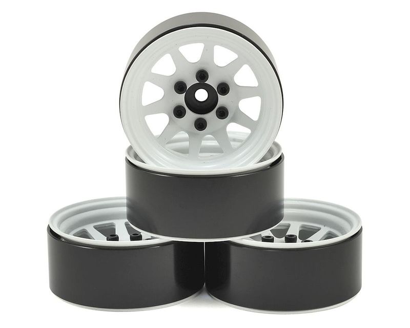 #Z-W0208 RC4WD OEM Stamped Steel 1.9" Beadlock Wheels (White)