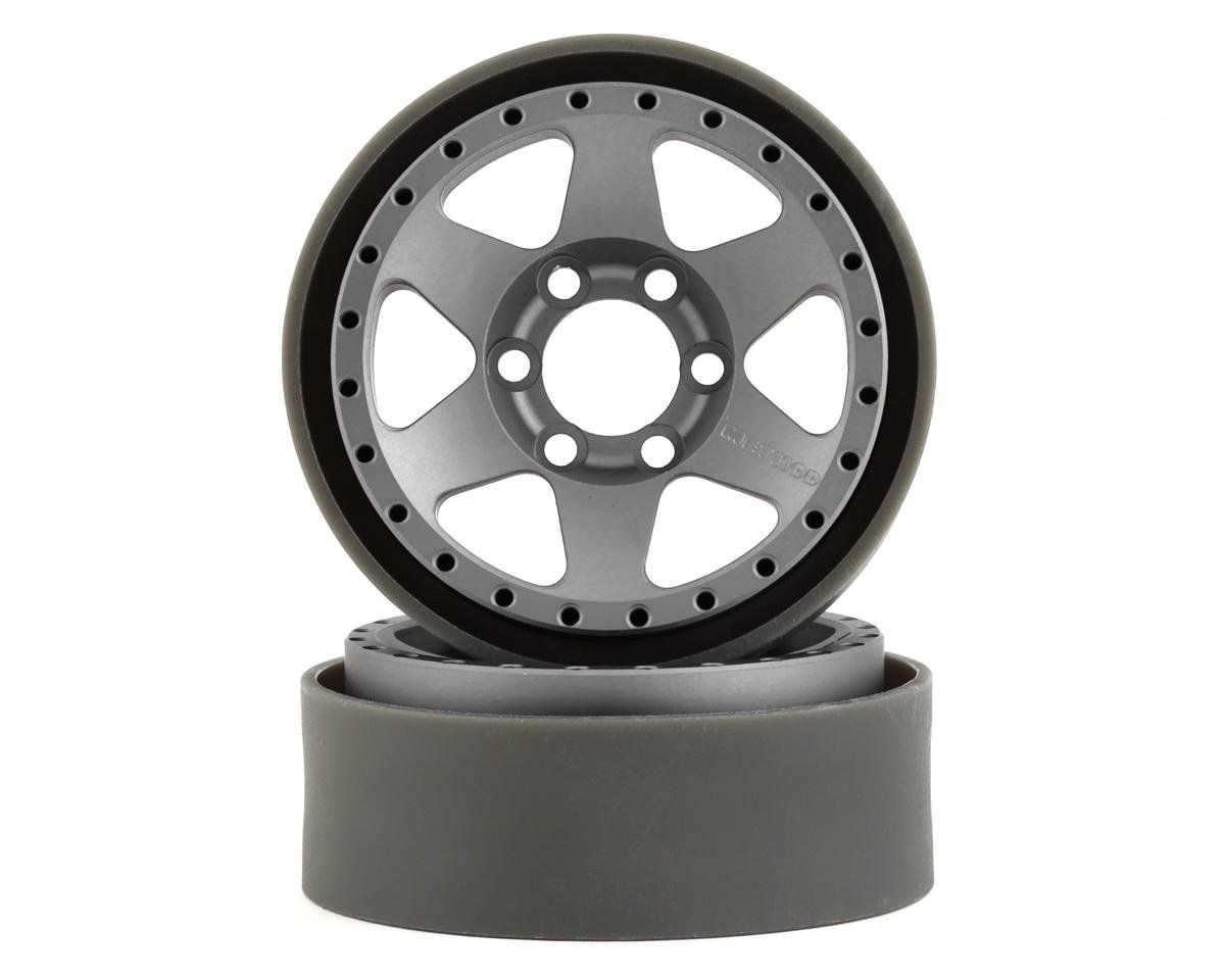 #VPS07764 Vanquish Products Method MR310 1.9" Beadlock Crawler Wheels (Silver/Black) (2)