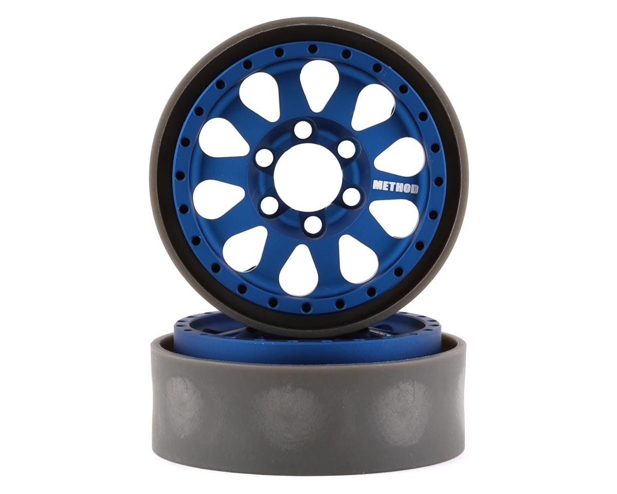 #VPS07760 Vanquish Products Method 101 V2 1.9" Beadlock Crawler Wheels (Blue/Black) (2)
