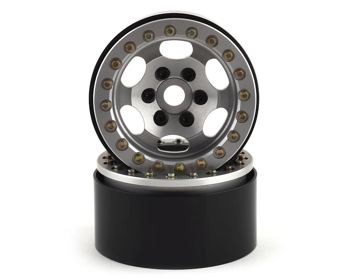 #SSD00324 SSD RC 1.9” Rugged Beadlock Wheels (Silver) (2)