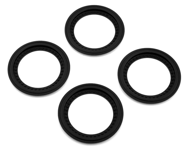 #2651-2 JConcepts Tribute Monster Truck Wheel Mock Beadlock Rings (Black) (4)