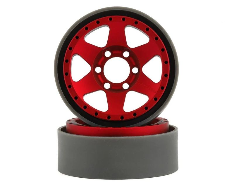 #VPS07766 Vanquish Products Method MR310 1.9" Beadlock Crawler Wheels (Red) (2)